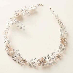 Dareth Colburn Floral & Pearl Hair Vine